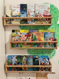 Libreria da parete per libretti bambini