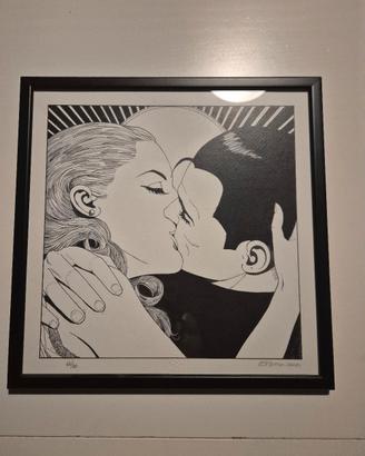 Stampa Diabolik 46/60 firmata Enzo Facciolo