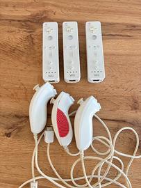 Lotto 3 Wiimote + 3 Nunchuck Nintendo PER PEZZI
