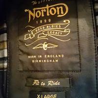 Giacca in Pelle Norton Legend - Modello Café Racer