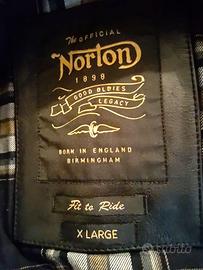 Giacca in Pelle Norton Legend - Modello Café Racer
