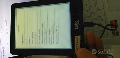 Ebook Kobo Glo reader  6'' , LEGGRE BENE, con retr