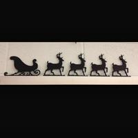 Decorazione Natale slitta Babbo Natale