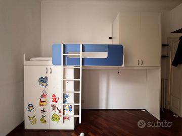 Cameretta ponte da bambino - già smontata