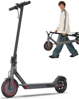 Monopattino elettrico pieghevole con casco di prof