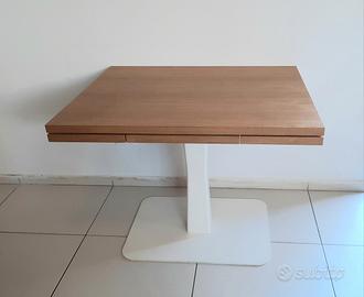 Tavolo Design allungabile in Acciaio e Legno