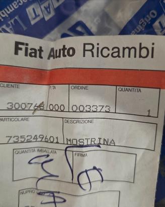 Mostrina altoparlante Fiat Multipla