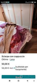 sciarpa con cappuccio 