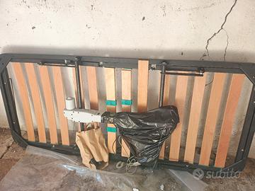 Rete elettrica con doghe in legno 