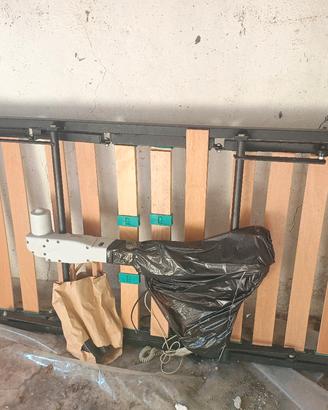 Rete elettrica con doghe in legno 