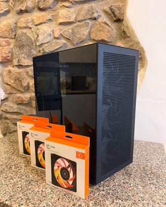 Case NZXT H7 Flow + 3 ventole EK-Loop FPT 140 RGB