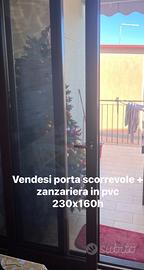 Porta scorrevole esterno in pvc