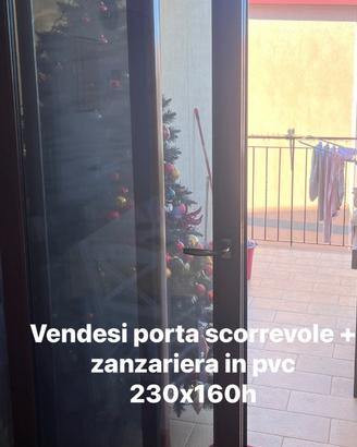 Porta scorrevole esterno in pvc