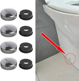 4 CAPPUCCIO COPRIVITE VITE COLORE CROMATO SANITARI