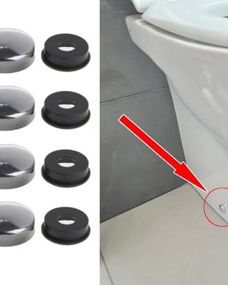 4 CAPPUCCIO COPRIVITE VITE COLORE CROMATO SANITARI