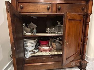 Piattaia antica in legno – mobile d’epoca