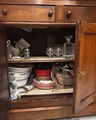 Piattaia antica in legno – mobile d’epoca