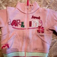 Felpa 12 mesi rosa