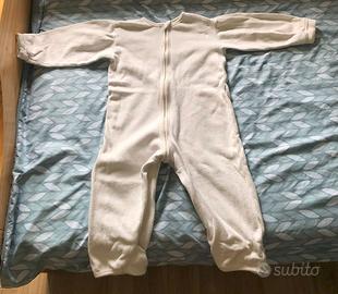 Tuta da nanna in pile di cotone bio