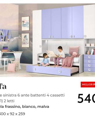 cameretta a ponte come nuova