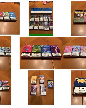Lotto Camel Blue da collezione - pacchetti vuoti
