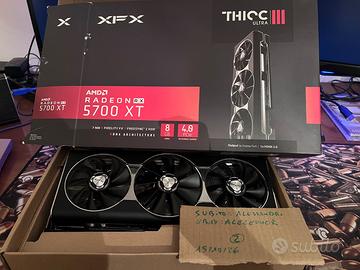 AMD XFX THICC III ULTRA 5700 xt REPADDATA+ ricambi