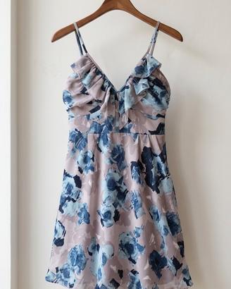 Abito corto floreale Guess taglia S 