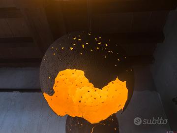 Lampada decorativa in stile organico, luce calda