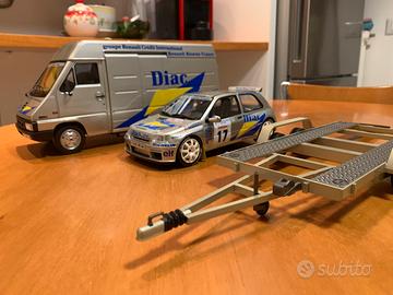 Rally set  clio maxi 1/18 ottomobile ot 289