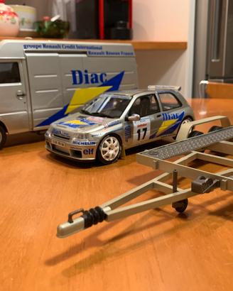 Rally set  clio maxi 1/18 ottomobile ot 289