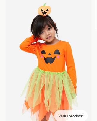 Vestito zucca h&m 7/8 anni