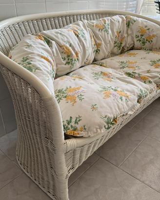 Divanetto 2 posti in rattan