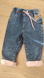 pantaloni invernali bimba 12-18m