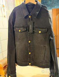 giacca versace denim