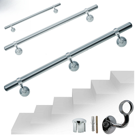 Corrimano a muro made in italy (Cromo 300cm)