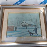 Quadro paesaggio innevato