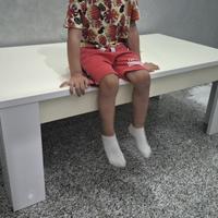 tavolino laccato beige bianco 