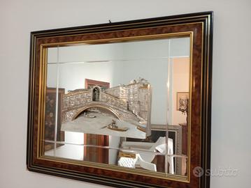 Quadro a specchio con disegno di Silvio Zippoli