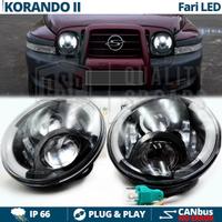 FARI LED Anteriori SSANGYONG KORANDO 2 Angel Eyes