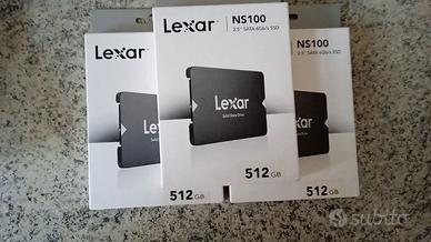 3 pezzi lexar ns100 2,5" 512gb ssd 2,5 interno int