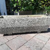 fioriera in cemento ghiaino lavato