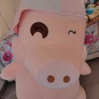 peluches gigante maialino rosa