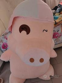peluches gigante maialino rosa