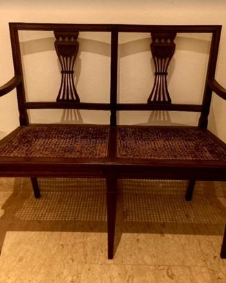 Divanetto panca  in stile Thonet  