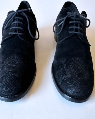 Scarpe Prada uomo 40 eleganti in scamosciato nero