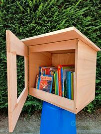 Casetta bookcrossing in legno kit di montaggio 