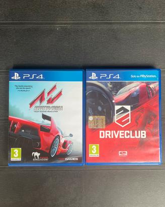 Lotto 2 Giochi PS4 - Assetto Corsa + Driveclub