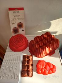 Lotto stampi in silicone professionali per torte