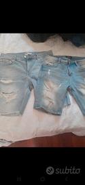 set 2 pantonloncini di jeans Bershka e Alcott
