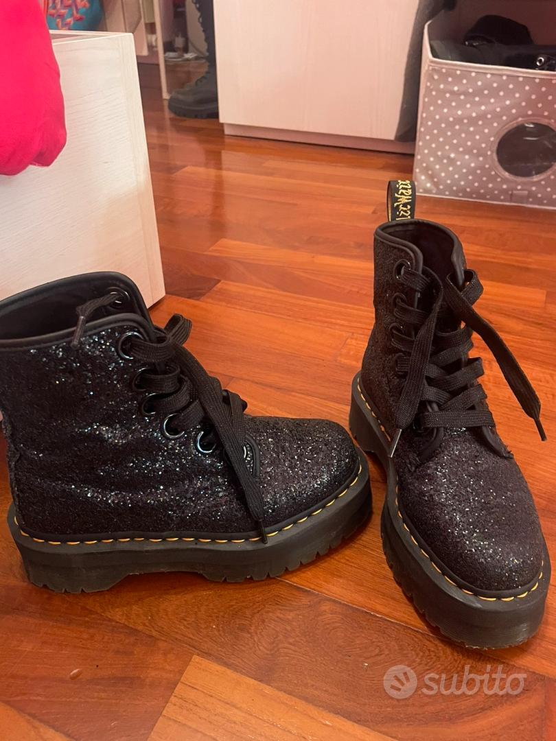 Dr. martens stivali molly glitter con para Abbigliamento e Accessori In vendita a Roma